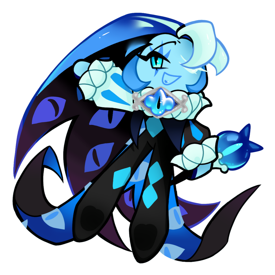 Shadow Milk Cookie that got turned into a keychain as a secret santa for Cuppawz on Toyhou.se !!